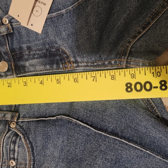 No Boundaries Bootcut Women's Blue Seam-Detail Jeans - Picture 8 of 9